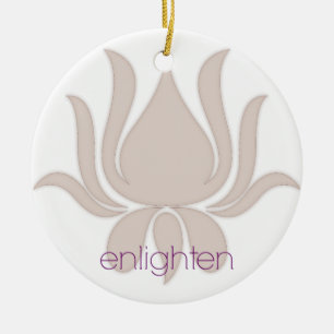 Enlighten Lotus Ceramic Tree Decoration