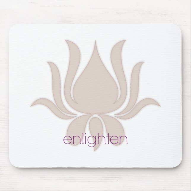 Enlighten Lotus Mouse Mat (Front)