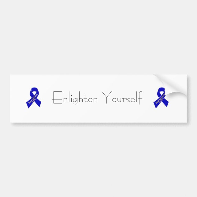 Enlighten Yourself Bumper Sticker (Front)