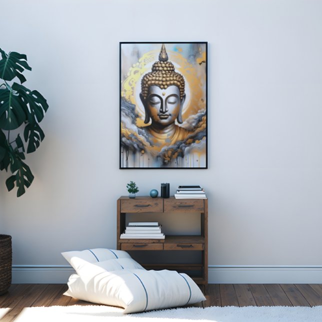 Enlightened Buddha Canvas Print (Enlightened Buddha Canvas Print)