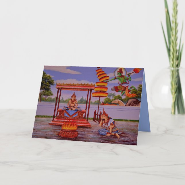 enlightened Buddha greeting card (Front)