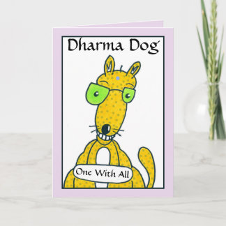 Enlightened Dog Greeting Card, DenisGastonArt Card