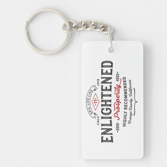 Enlightened Prosperity Keychain (Front)
