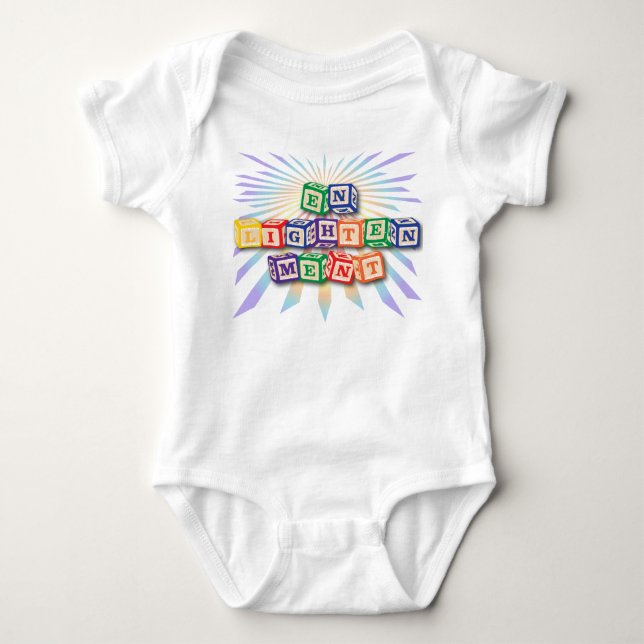 Enlightenment Blocks Baby Bodysuit (Front)