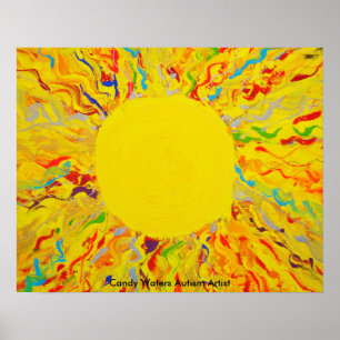 "Enlightenment" by Candy Waters Autism Artist Poster