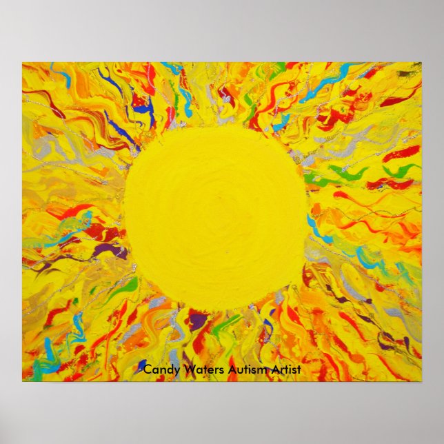 "Enlightenment" by Candy Waters Autism Artist Poster (Front)