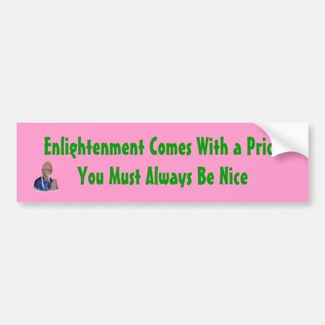 Enlightenment Comes With a Price (bumper sticker) Bumper Sticker (Front)