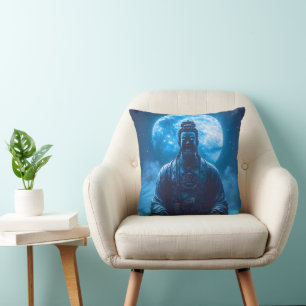 Enlightenment in Blue Cushion