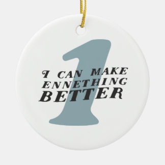 Enneagram 1 Funny Christmas Ornament