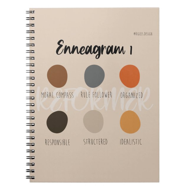 Enneagram 1 notebook (Front)