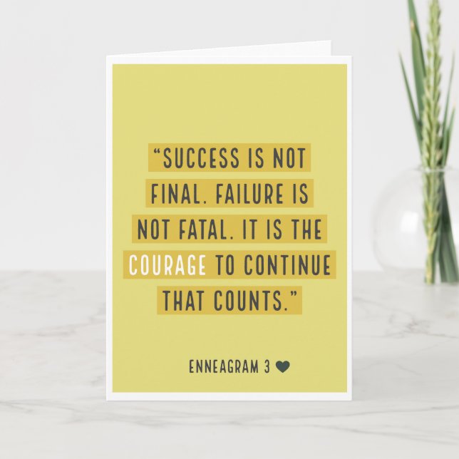 Enneagram 3- The Achiever Card (Front)