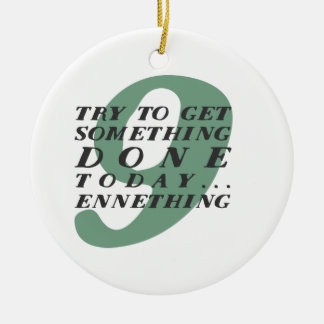 Enneagram 9 Funny Christmas Ornament