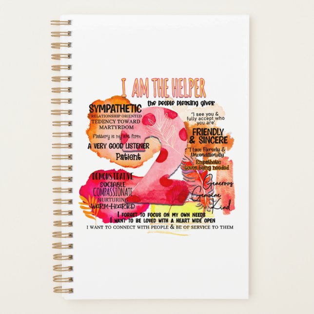 Enneagram Type 2 - I Am The Helper Planner (Front)