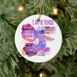 Enneagram Type 5 - I Am The Thinker Ceramic Tree Decoration