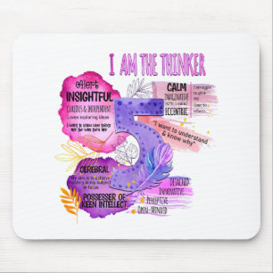 Enneagram Type 5 - I Am The Thinker Mouse Mat