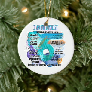 Enneagram Type 6 - I Am The Loyalist Ceramic Tree Decoration