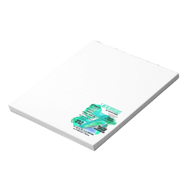 Enneagram Type 7 - I Am The Enthusiast Notepad (Rotated)