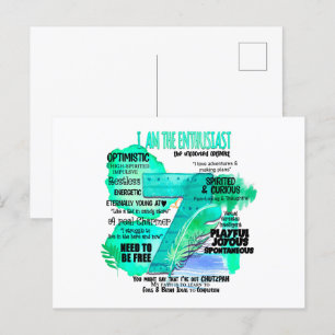 Enneagram Type 7 - I Am The Enthusiast Postcard