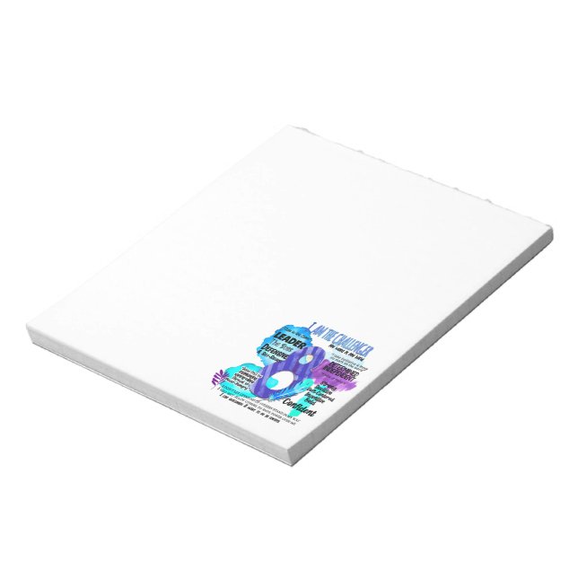 Enneagram Type 8 - I Am The Challenger Notepad (Rotated)