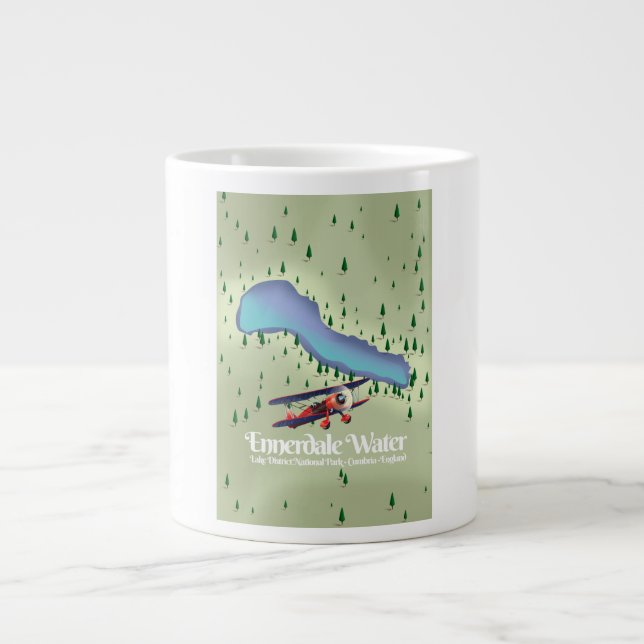 Ennerdale Water , lake district Travel poster Large Coffee Mug (Front)