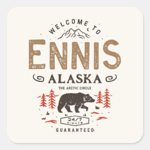 Ennis Alaska Town Square Sticker