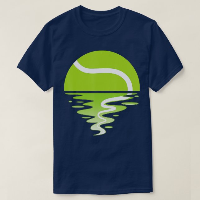 ennis Ball Sunset ennis Player  T-Shirt (Design Front)
