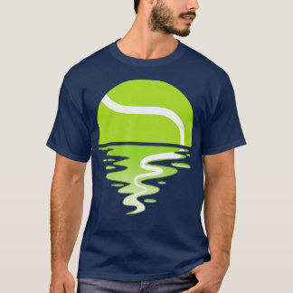 ennis Ball Sunset ennis Player  T-Shirt