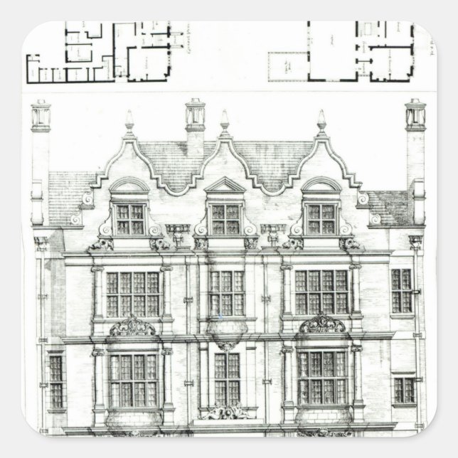 Ennismore Gardens, South Kensington Square Sticker (Front)