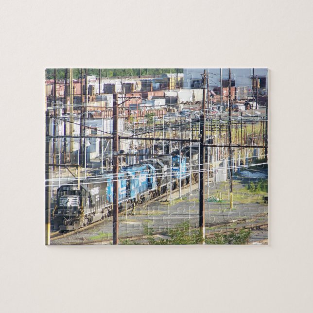 Enola Norfolk Southern Railroad Yard Harrisburg PA Jigsaw Puzzle (Horizontal)