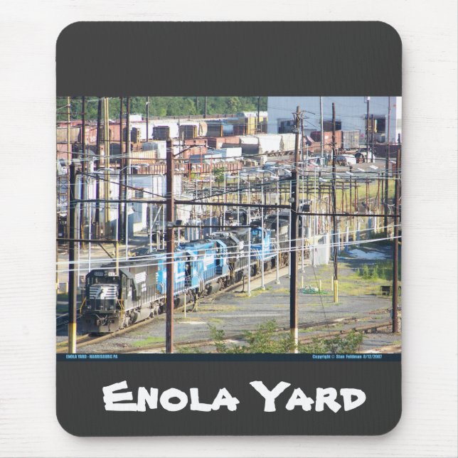 Enola Norfolk Southern Railroad Yard Harrisburg PA Mouse Mat (Front)