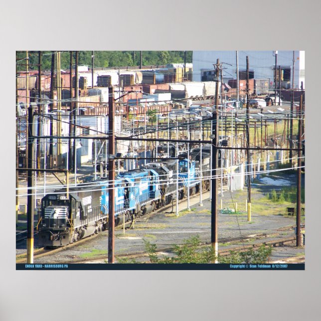 Enola  Railroad Yard , Harrisburg Pennsylvania Poster (Front)
