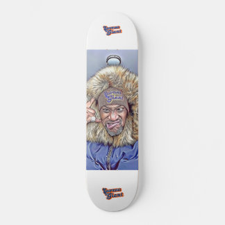 Enormous Giant Silly face Fur coat Skateboard