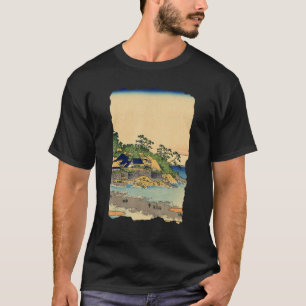 Enoshima in Sagami Province Hokusai Retro Japanese T-Shirt