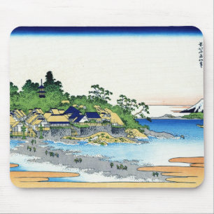 Enoshima in the Sagami province Katsushika Hokusai Mouse Mat