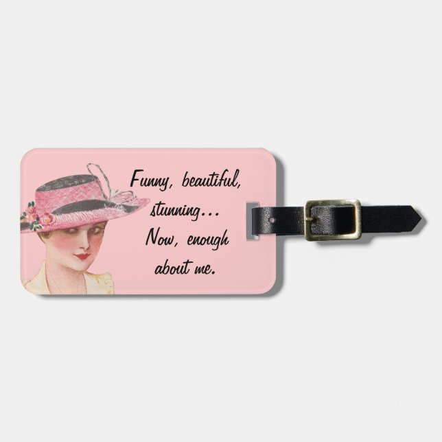 Enough About Me Luggage Tag (Front Horizontal)