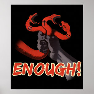 ENOUGH!!! atheist poster