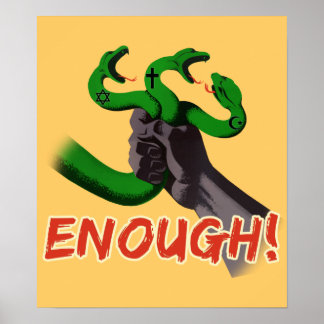 ENOUGH!!! atheist poster