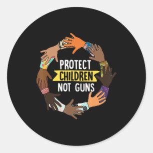 Enough End Gun Violence Awareness Day Wear Orange  Classic Round Sticker
