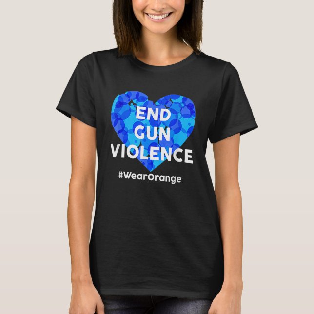 Enough End Gun Violence Awareness Day Wear Orange T-Shirt (Front)