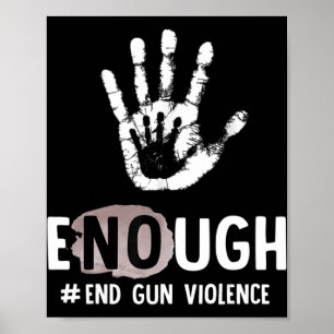 Enough End Gun Violence Rainbow Awareness Day Wear Poster
