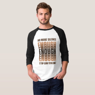 Enough Men's 3/4 Sleeve Raglan T-Shirt