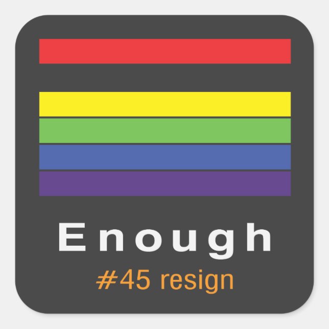 Enough Rainbow Sticker (Front)
