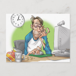 Enough sleep postcard