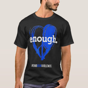 Enough T Orange Gun Control Peace & Love Symbol T-Shirt