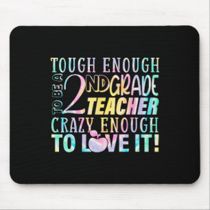 Enough To Teach 2nd Teacher Grade Back To School Mouse Mat