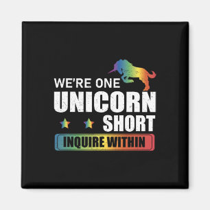 Enquire Within Funny Polyamory Unicorn Hunting A P Magnet