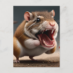 Enraged Gerbil Postcard