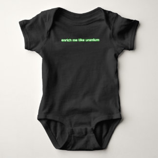 enrichment - dark glowing baby bodysuit