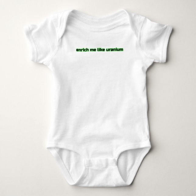 enrichment - light glowing baby bodysuit (Front)