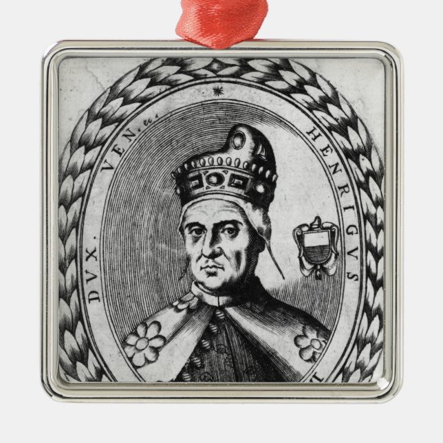 Enrico Dandolo Metal Tree Decoration (Front)